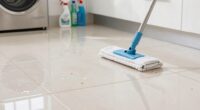 regular sweeping and mopping