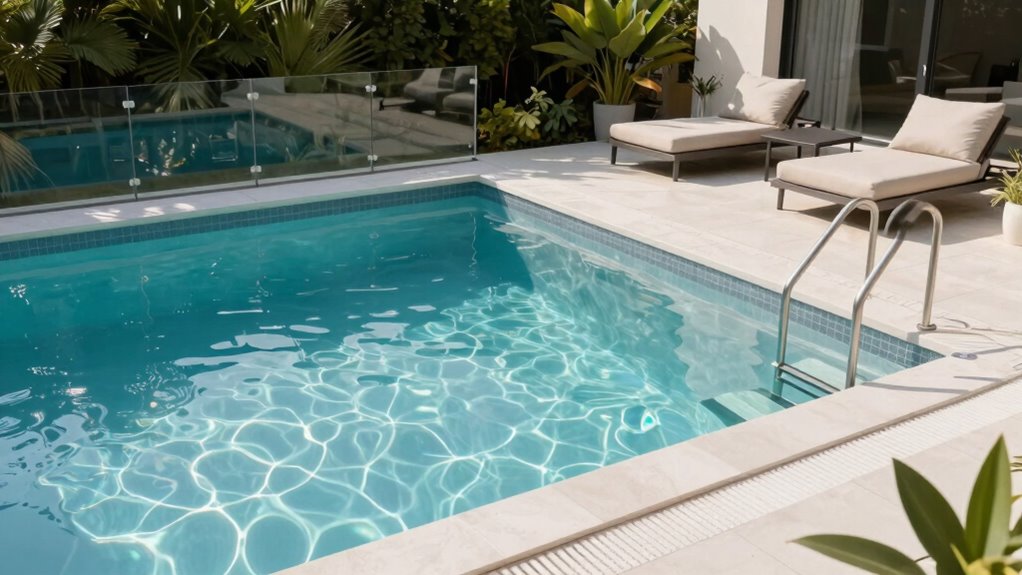 stylish safe pool surroundings