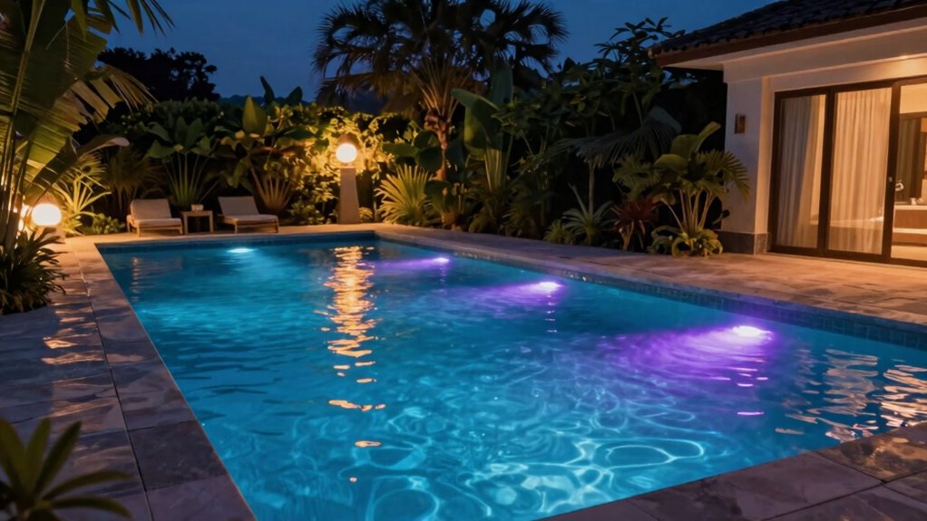 transforming backyard nighttime ambiance
