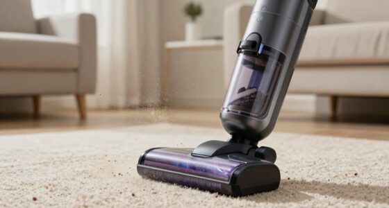 vacuum spreading dust