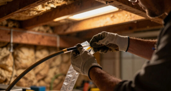 How to protect existing fiber prior to attic insulation work?