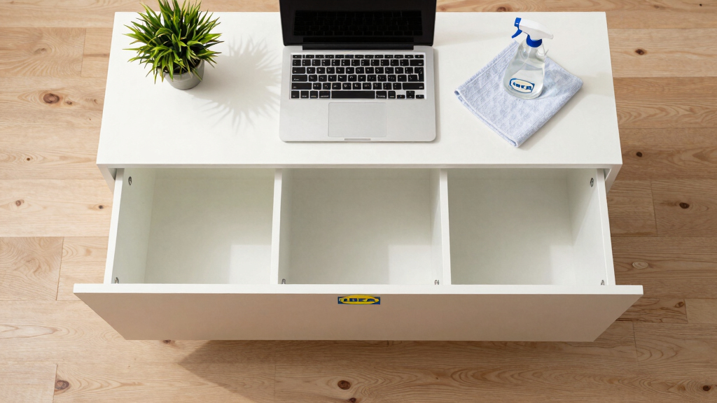 This Small Home Didn’t Have Room for an Office — An IKEA Cabinet Solved That