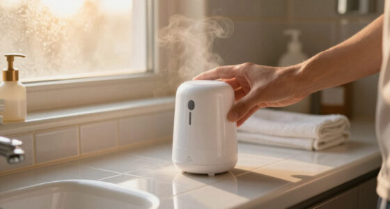 I Put This Mini Dehumidifier In My Bathroom, And It Made It So Much Cooler