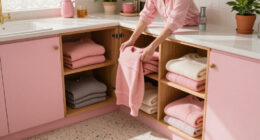 She Stores Sweaters In The Kitchen Of Her Pink-Drenched 1920S LA Studio