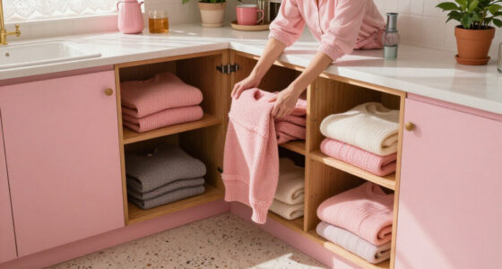 She Stores Sweaters In The Kitchen Of Her Pink-Drenched 1920S LA Studio