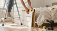 A Structural Beam Was An Eyesore In This Bedroom — She Added Paneling To Disguise It