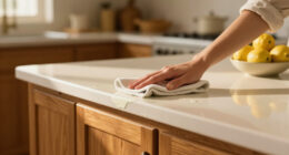 90S Countertops Look Completely Different After A Kitchen Got A Paint Redo