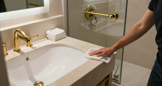 A Clever Layout Turned This Awkward-shaped Room Into A Luxe Hotel-style Bathroom