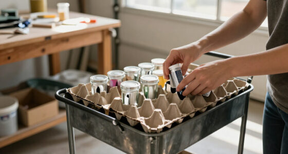 Ditch Bins: The Smarter Way To Organize A Storage Cart Using Empty Egg Cartons