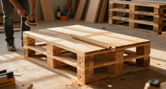 Man Turns Old Wood Pallets Into A Space-Saving Piece Of Furniture With An Impressive DIY