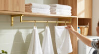 Scrap Bulky Shelves: Store Towels With This Modern-Style Alternative