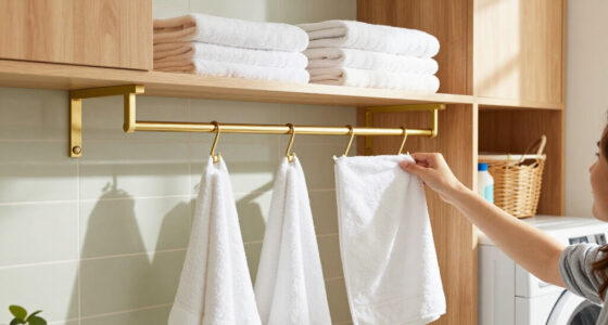 Scrap Bulky Shelves: Store Towels With This Modern-Style Alternative