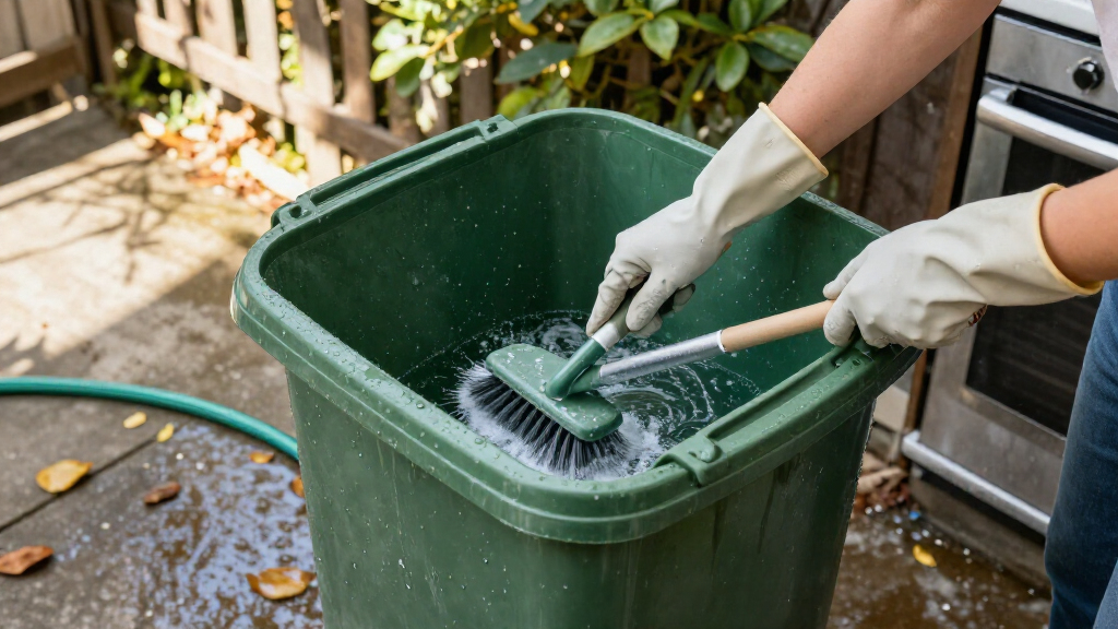 Smelling Your Garbage Cans? The Underrated Trick To Give Them A Deep Clean